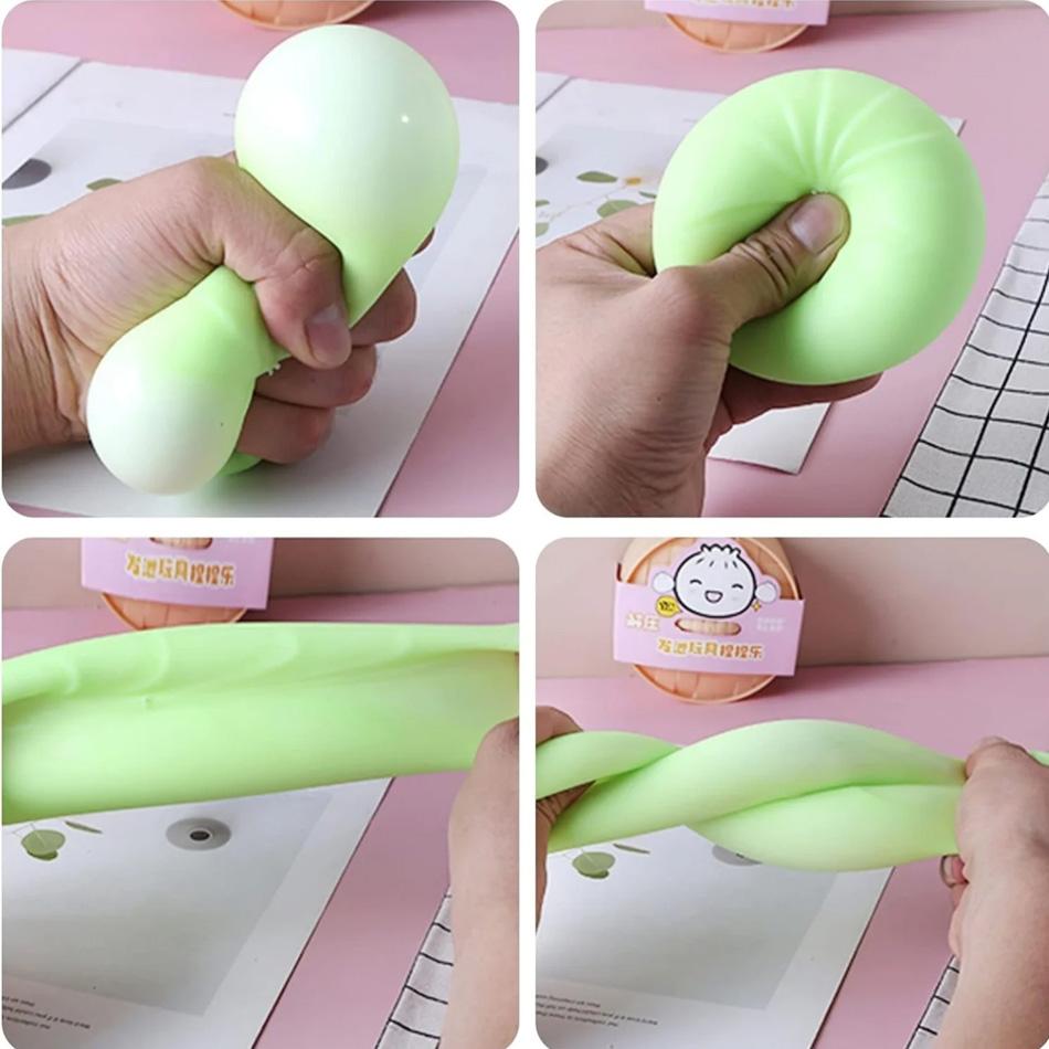 Colorfuldumpling Squishies Fidget Sensory Toys Simulation Food Squishies With Steamer Squeeze Dough For Anxiety Relief Gifts