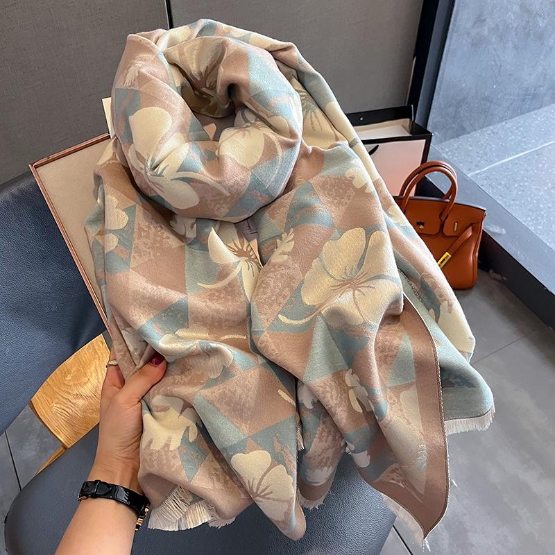 

Шарф на флисовой подкладке, зимний женский шарф 65x185cm