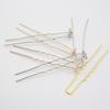 Gold U-Shaped Hairpin Bridal Headpiece, Korean Style, 6cm Hair Styling Tool and Accessory