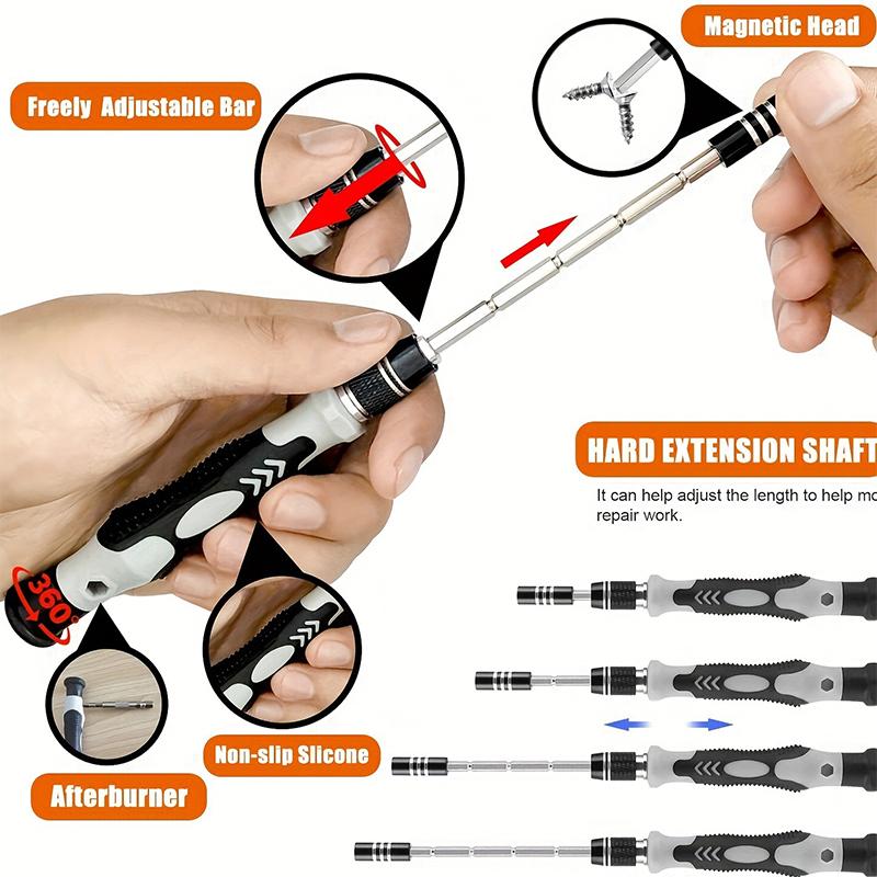 New 115-in-1 Mini Precision Screwdriver Set For Car Computer PC Mobile Phone And Device Repair Insulated Hand Home Tools