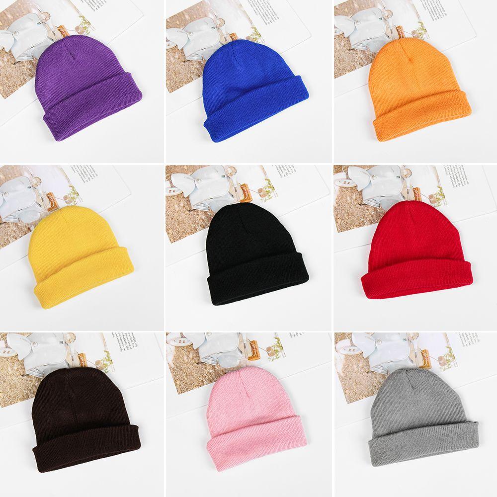 1 bucă pălărie pentru bebeluș drăguț șapcă șapcă băiat fată unisex pălărie moale iarnă caldă pentru copii Reducere caldă tricotat croșetat bumbac amestecat elastic elastic