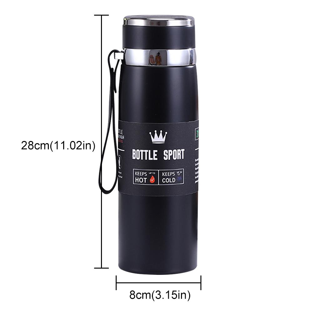 1000ml Thermal Water Bottle Large Capacity Vacuum Double Insulation Cup Stainless Steel Outdoor Vacuum Flask for Hot Cold Drinks