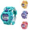 2 In 1 Robot Transformation Wristwatch Toy Boy Children Electronic Robot Sport Watch Birthday Xmas Gift