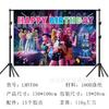 Theme Birthday Background Cloth Anime Cartoon Children's Birthday Party Decorative Props Photography Photo Screen