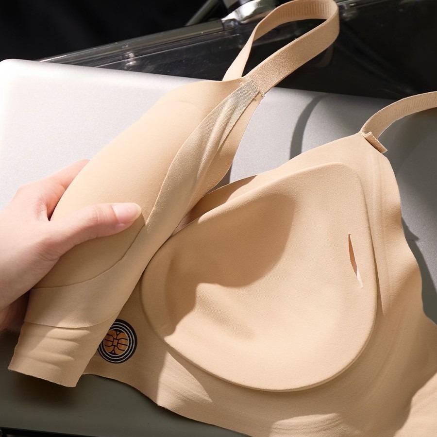 Traceless Cool Liquid Foundation Bra Without Steel Ring To Gather and Close Sub-breasts, Anti-sagging Thin Back Underwear