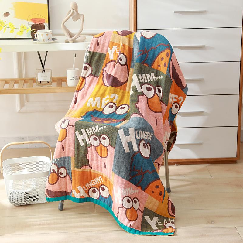 100% Cotton Gauze Large Bath Towel For El Home Bohemian Style Floral Print Throw Blanket Lightweight Sofa Cover Shawl Blanket