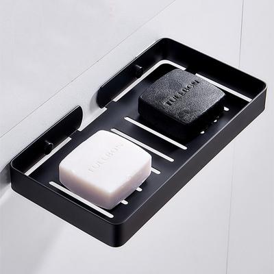 Bathroom Soap Dish Bath Shower Shelf Bath Shampoo Holder Bathroom Corner Shelf  Black 304 Stainless Steel  Storage Holder