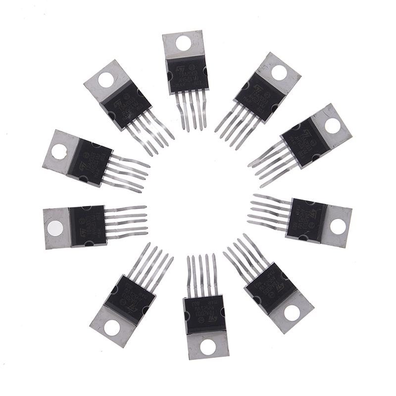 10Pcs Tda2003 St Zip-5 10W Car Radio Audio Amplifier Ic