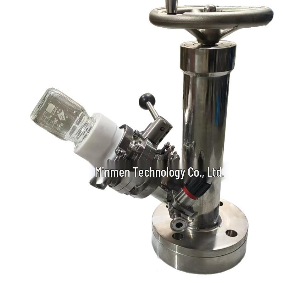 Sanitary Vacuum Flange Piston Reactor Sampling Valve 316L/CF8M, Polished Finish