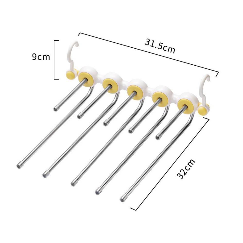

5 In 1 Trouser Rack Stainless Steel Clothes Hanger Portable Pants Storage Holder Clothes