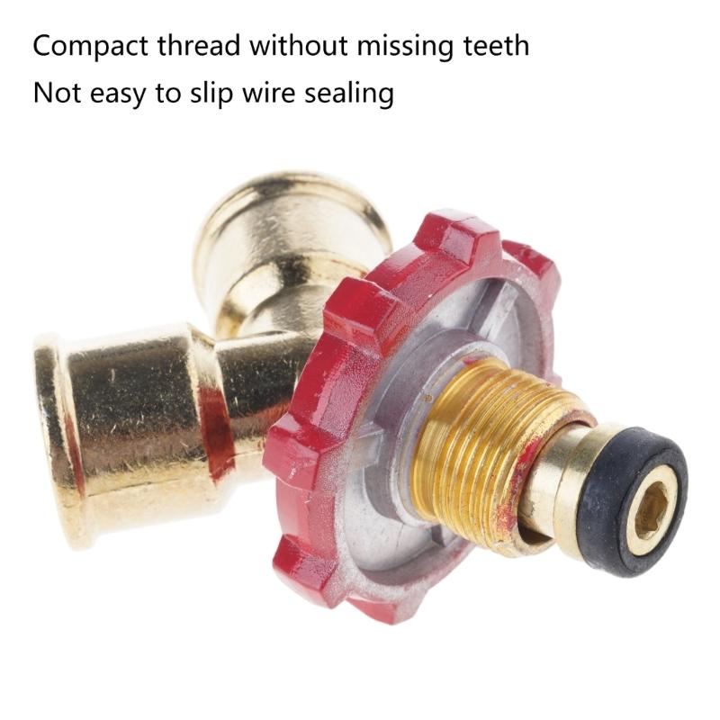 Adjustable Brass Pressure Relief Device Reliable Brass Pressure Regulator Pressure Reducer for Residential Gas Tank
