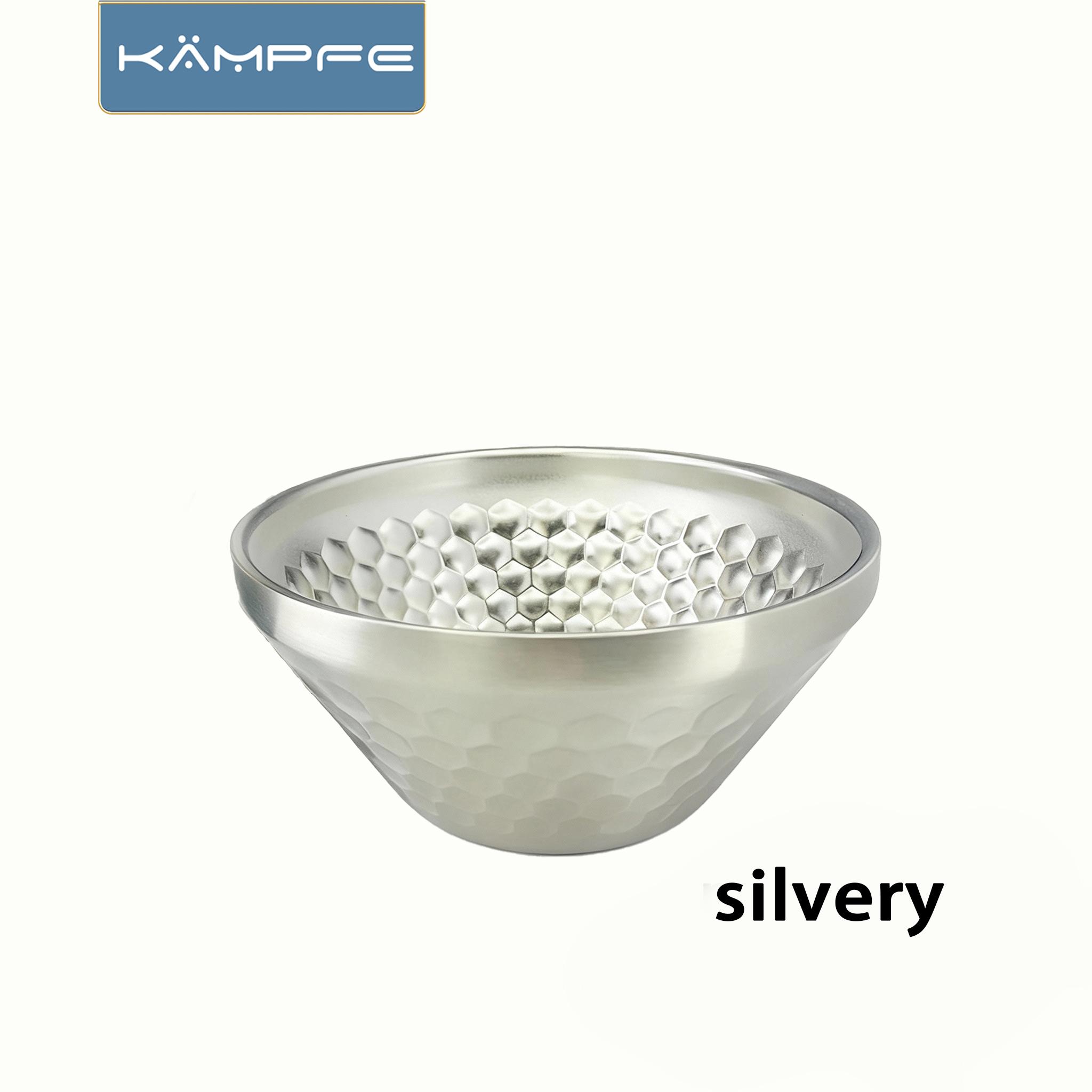 

KAMPFE Stainless Steel Shaving Bowl lfor Home & Travel Men Face Cleaning Toolsn New