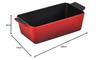 Le Creuset 23cm Cherry Red Loaf Pan, Cake Pan, Bread, Terrine Pan, Cast Iron, Enamel, Gas, Induction, and Oven Safe [Official Japanese Product]
