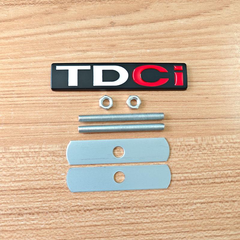 3D Metal TDCi Logo Car Rear Trunk Sticker Front Grille Emblem Fender Badge for Ford Fiesta Kuga Mondeo MK3 Focus MK2 Accessories