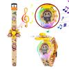 Children's Cartoon Music Watch with Seven-Color Luminous Spinning Gyro Toy
