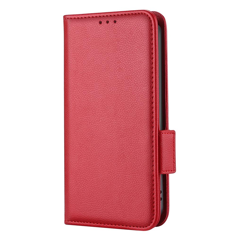 Xiaomi 13 Ultra Leather Flip Case with Card Holder - Lychee Pattern Protective Cover