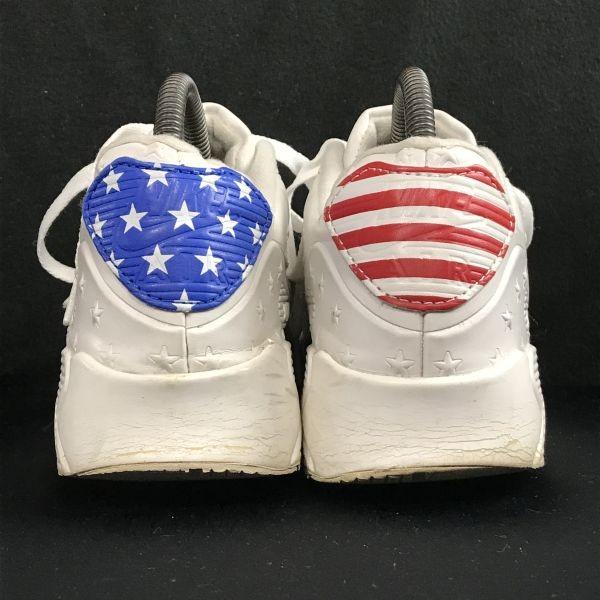 NIKE USA flag AIR MAX low cut sneakers 25 white(USED)
