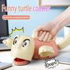 1pc Funny Turtle Coaster with "Oops!" Sound - Interactive Prank Toy for Desk, Novelty Office Home Decoration Gift