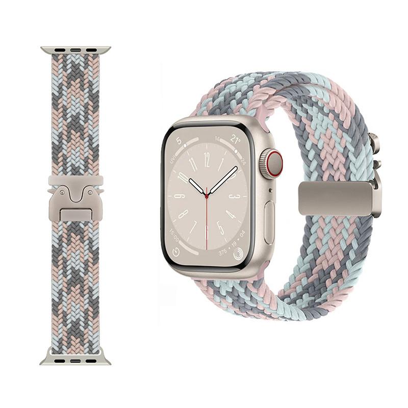 Parachute Straps Nylon Braided bracelet Band for Apple Watch 46mm 42mm 45mm 49mm 44mm 41mm iWatch Series 11 10 SE 3 Ultra 3 9 8