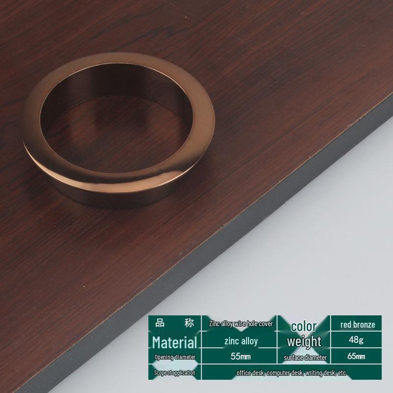 Round Cable Grommet: Desk Cable Organizer & Ventilation Cover