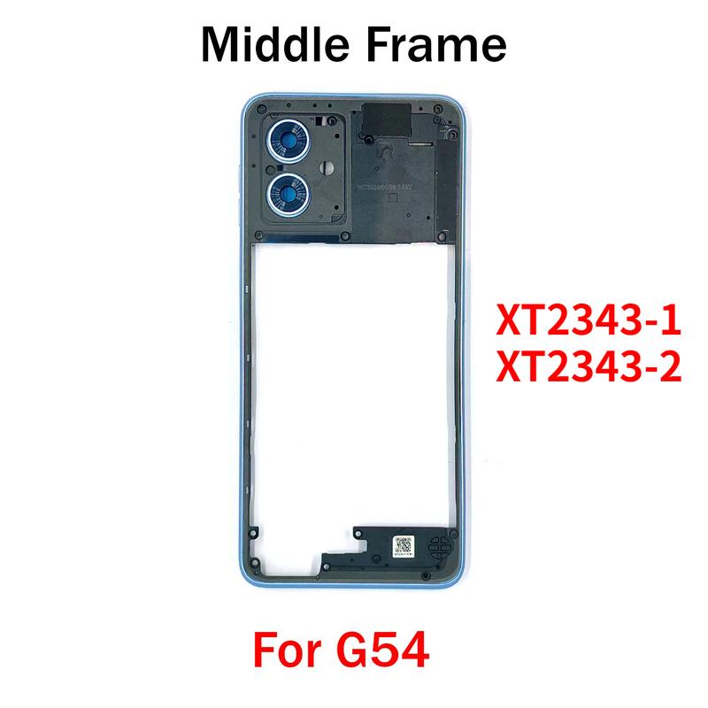 

For Motorola Moto G54 Middle Frame Housing Bezel With Side Button