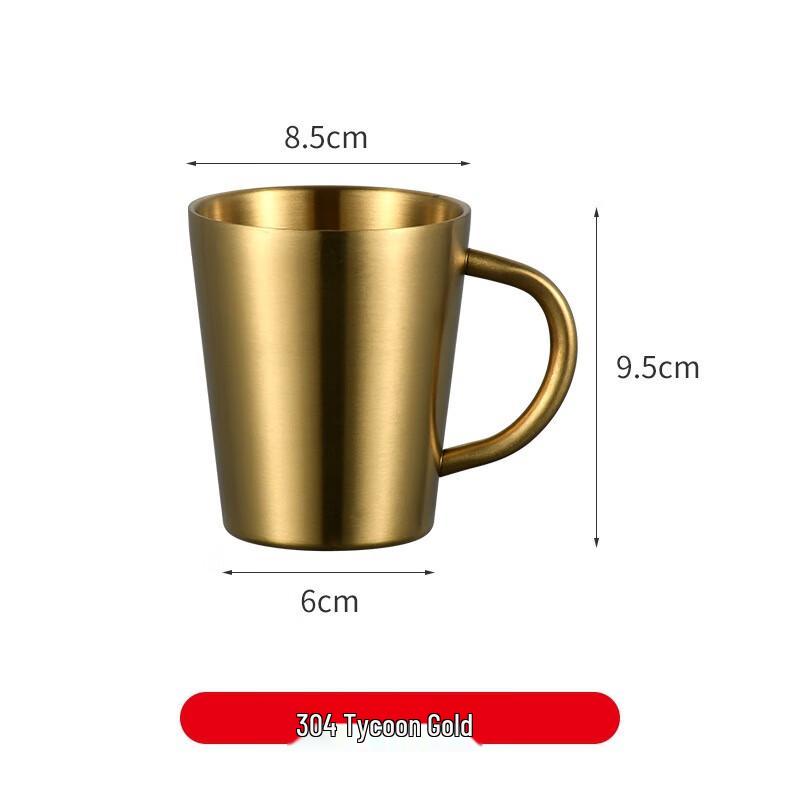 ZHOUYUEHENGSHENG 300ml 304 Stainless Steel Insulated Mug