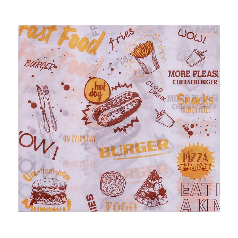 Oil-Proof Hamburger & Baking Wrapping Paper - 900 Disposable Sheets, Free Shipping