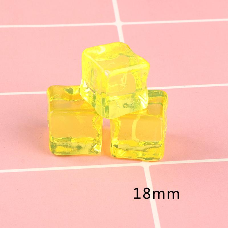 20-50Pcs 18Mm Simulated Ice Miniature Resin Food Toy Mini Food Model Jewelry Diy Accessories Small Ornaments Handmade
