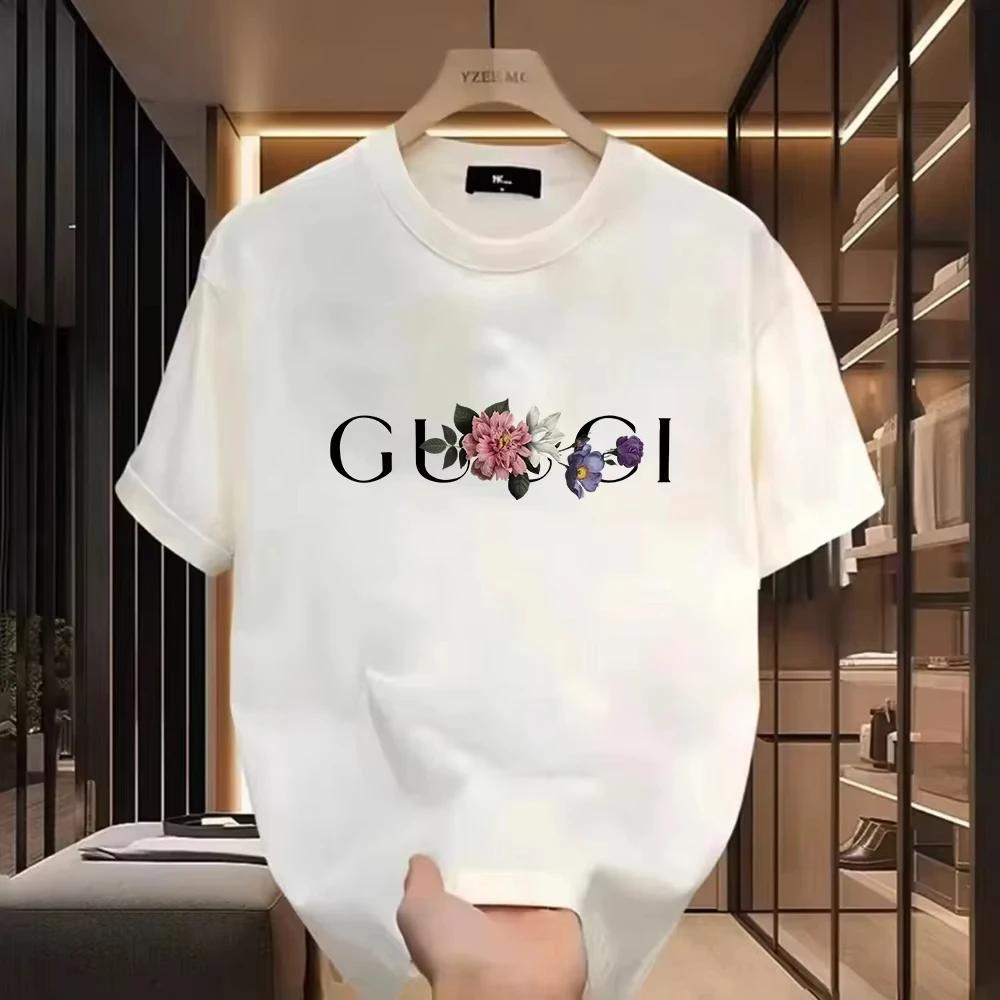 Den Senaste Sommar T-shirten för Herr och Dam med Tryck Ren Bomull Harajuku Design Klassisk Andningsbar Överdimensionerad Rundhalsad T-shirt