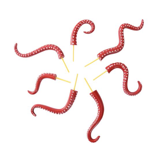 7Pcs/Set Planter Insert Tentacles Flower Pot Decoration Realistic Octopus Tentacles for Garden Balcony Indoor Potted Plants Decor