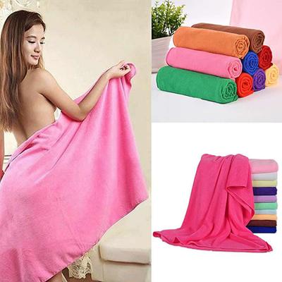 70x140cm Shower Towel Absorbent Microfiber Fleece Bathrobe Spa Body Wrap Bathing Towel