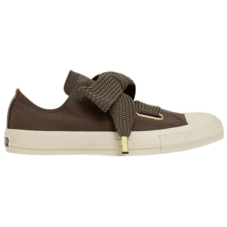 Converse All Star Ribbonlace Slip OX Classic Versatile Canvas Shoes Women Sneakers Brown 31316010