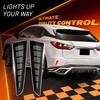 For Lexus RX350 RX350L RX450hL RX450h 2016 2017 2018 2019 Rear Bumper Reflector Lights with Dynamic Turn Signal Brake Lamps 12V