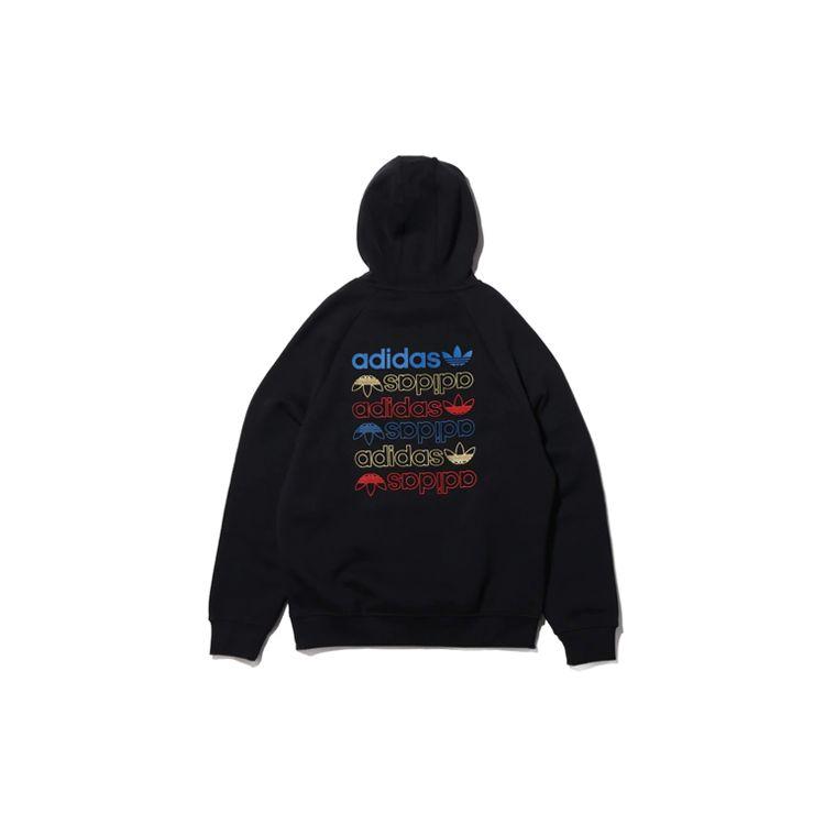 adidas Originals Clover Ref/Met Hoodie With Fleece Men Tops Black FS7348