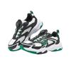 Skechers Kids Comfortable Fashion Slip-Resistant Durable Low-Top Casual Shoes Kids Shoes Black Green 405292L-BKW