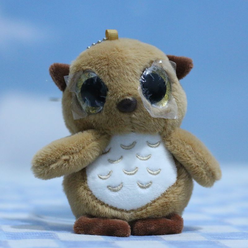 

Очаровательный плюшевый кулон-сова Мягкий и уютный брелок для сумок, кукол и темно-коричневого