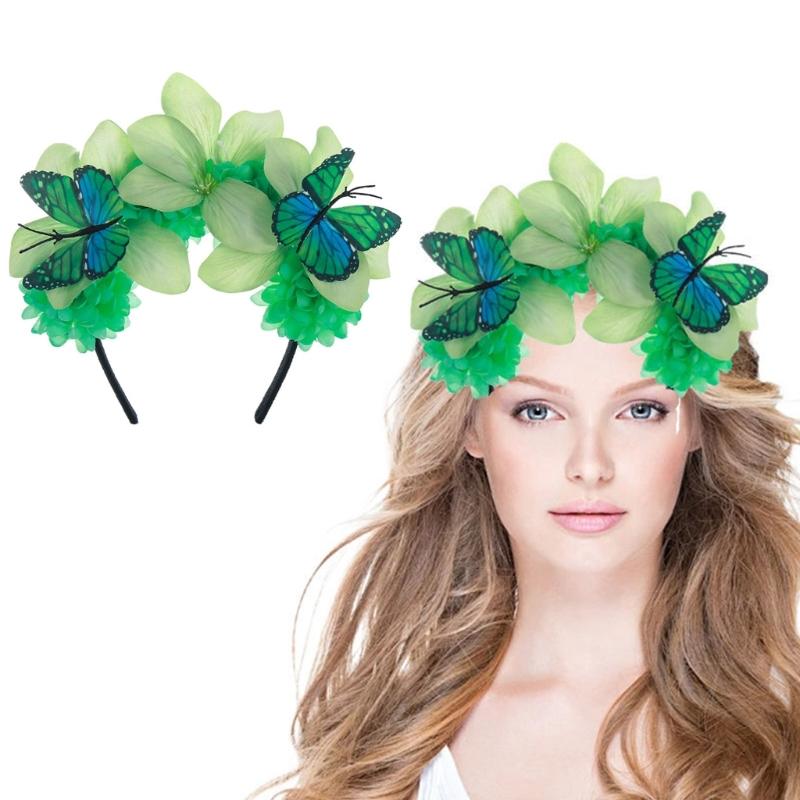 Butterfly Headband Fascinator Hat Monarchs Butterfly Headband Crowns Teas Party Halloween Costume Headpiece for Womens