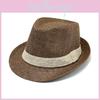 British Jazz Style Straw Hat For Men With Wide Brim Sun Protection For Beach And Casual Wear