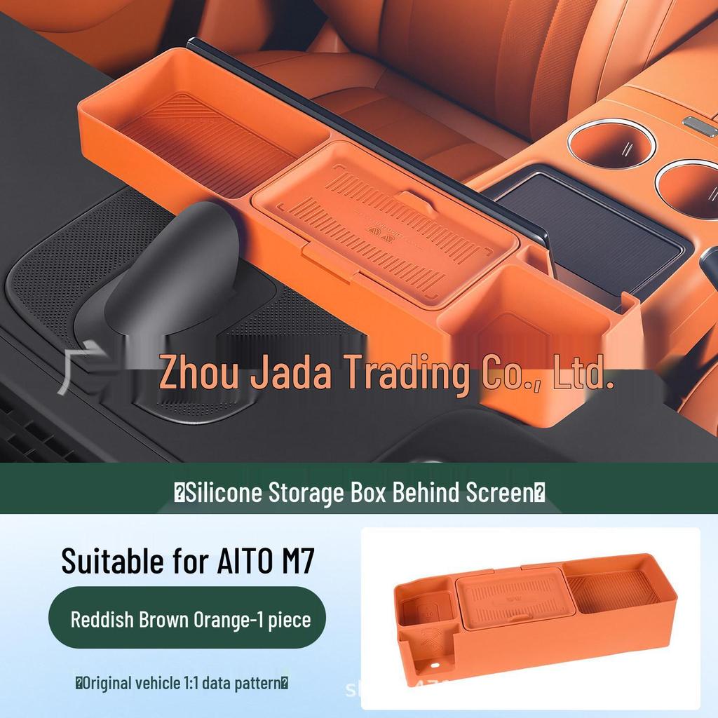 Silicone Phone Holder & Storage Box for AITO M7 Car Interior Modification