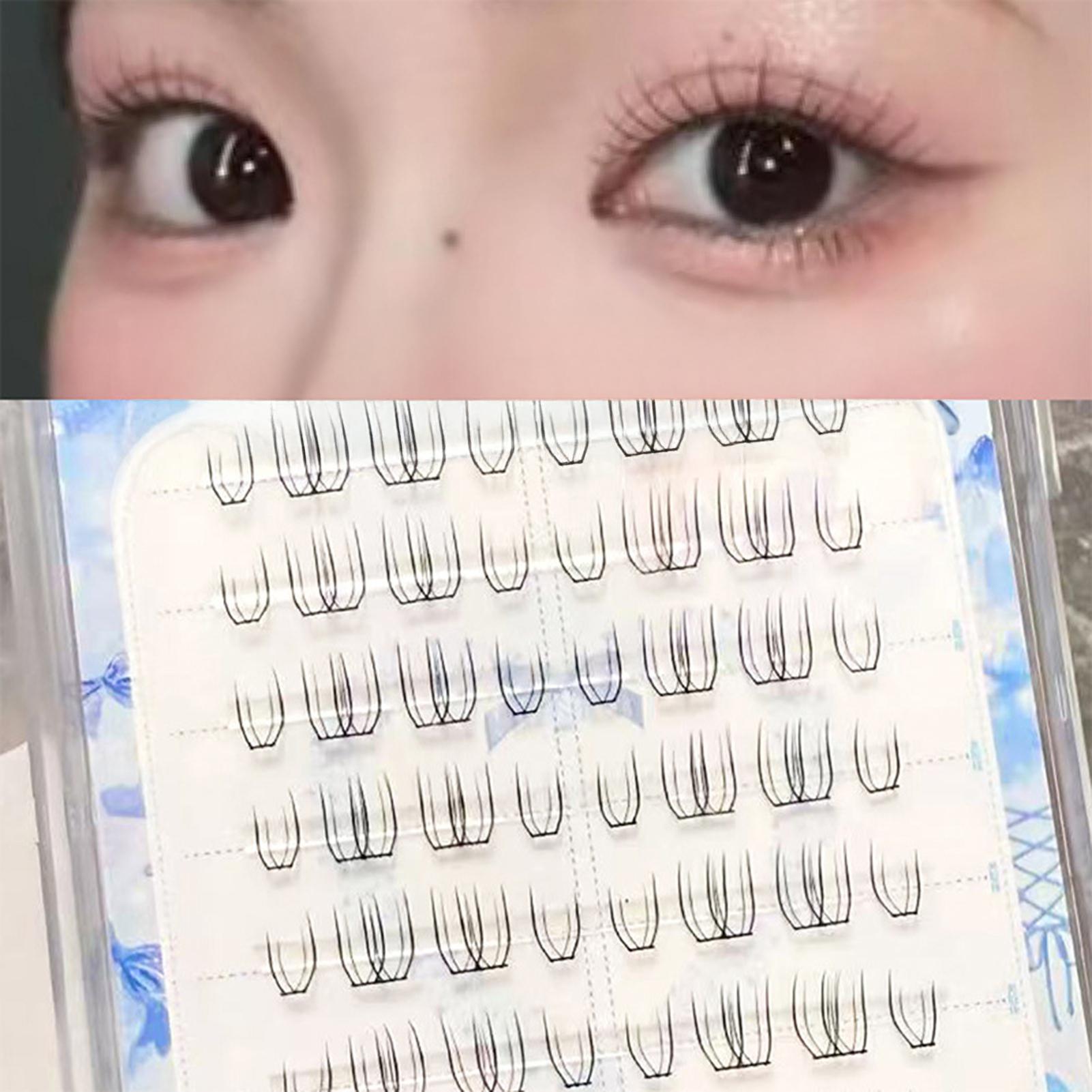 Artificial False Eyelashes Soft Natural Dense False Lashes for Daily and Party Use Natural Style