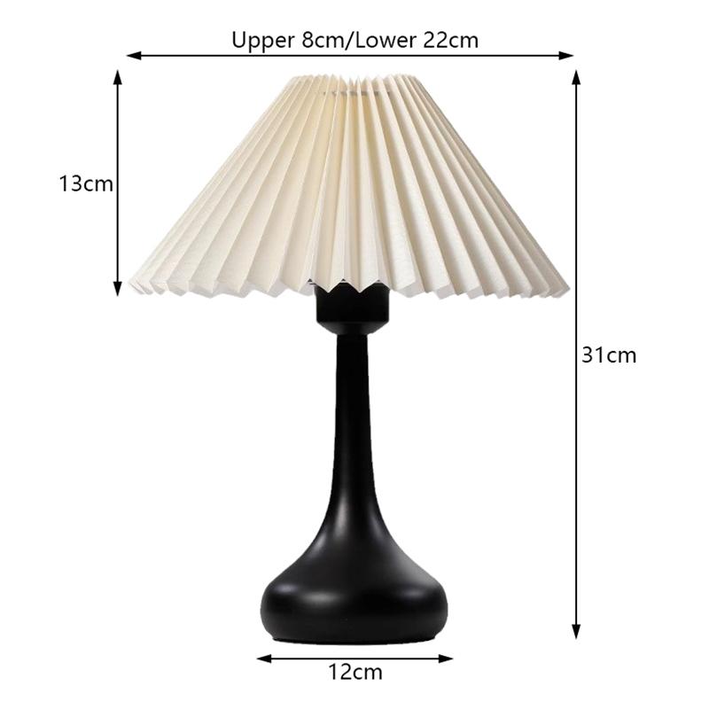 Nordische Plissee-Tischlampe DIY Faltbar USB Kunst Atmosphäre Schlafzimmer Schreibtisch Nachttisch Nachtlicht Heim Dekorieren Tischstehlampe