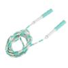 Segmented Jumping Rope Adjustable Untangled Beaded Flexible PP Plastic Jumping Rope for Kids Green