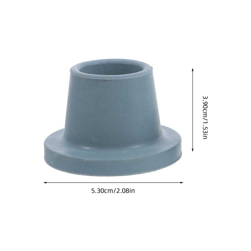 4Pcs Grey Anti-Slip Rubber Leg Tips for Shower Chair Bath Stool Commode Seat Replacement Feet Caps Wear-Resistant Floor