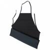 Kitchen Apron PVC Leather Soft Waterproof Black Comfortable
