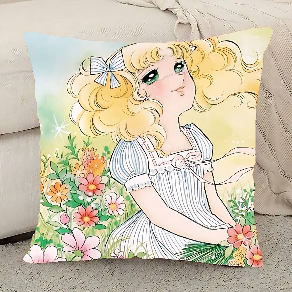 Manga Candy Pillow Case Cushion Cover Polyester Pillowcase Decorative Sofa Cushion Pillowcase Home Decor