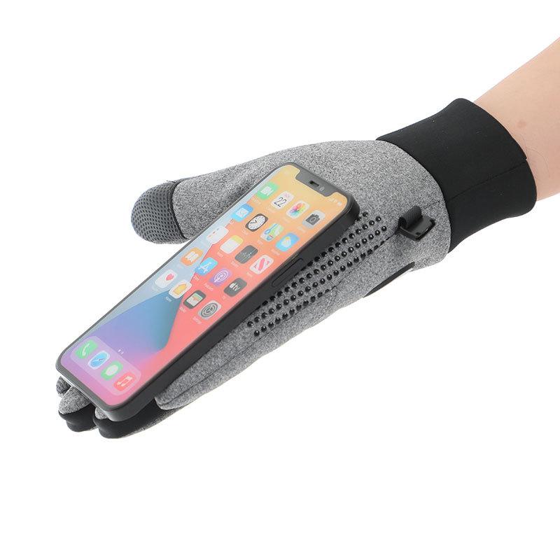 Cycling Gloves Men's Winter Outdoor Touch Screen Windproof Cold Warm Waterproof Cycling Sports Full Finger Velvet Anti-slip Hand