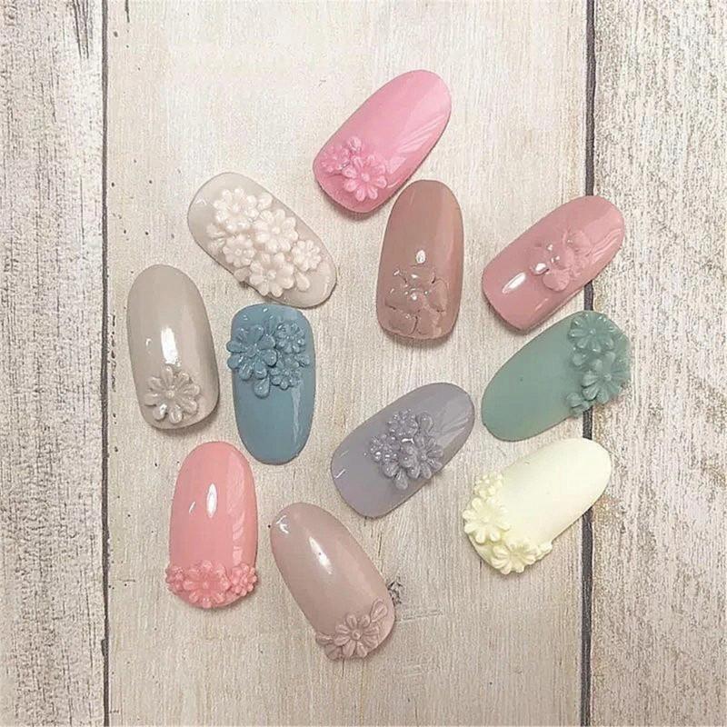 12 Pack Silicone Nail Art Molds Set Nail Art Silicone Molds Set Resin Leaves Moulds Plant Shape Small Crafting Molds