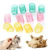 Interactive Spiral Spring Cat Toys Colorful Coil Springs Durable Pet Kitten Toys for Chewing Playing