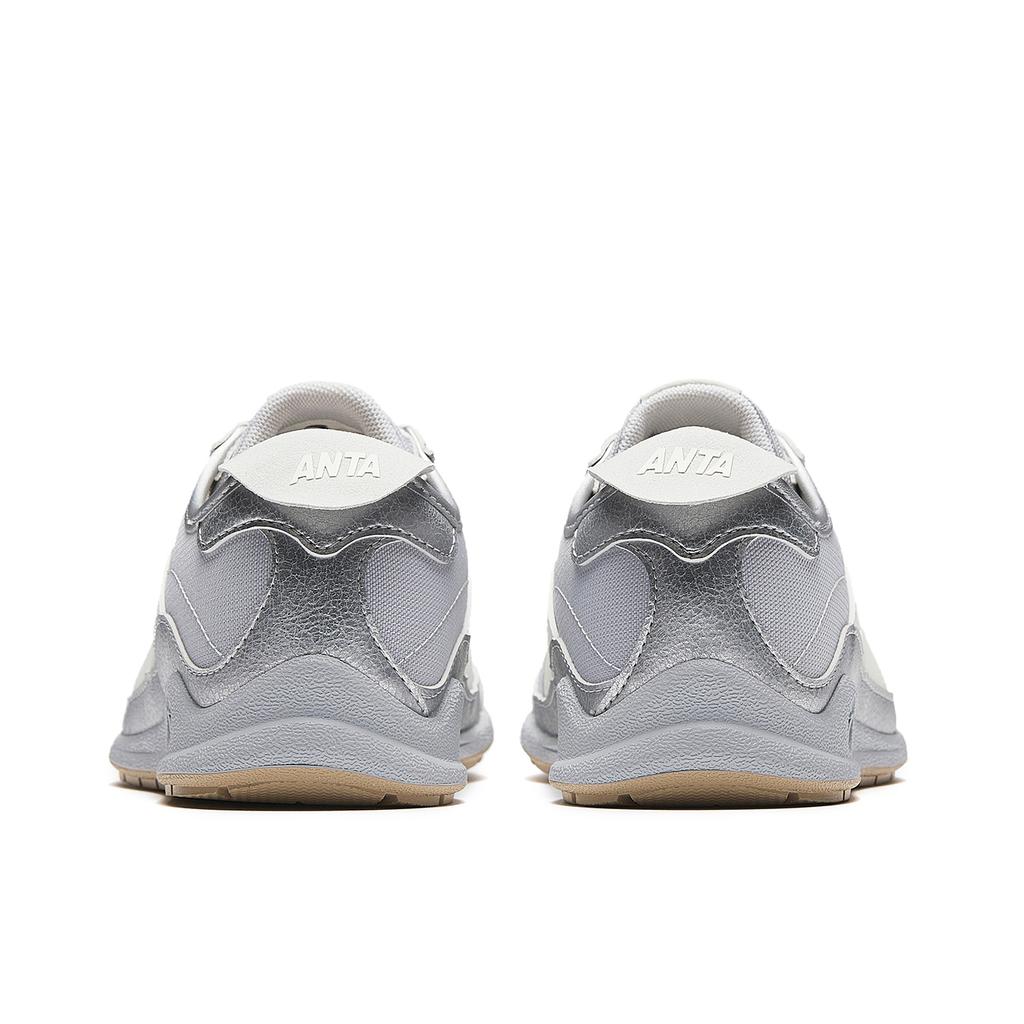 Anta Duck Bill Shoe Abrasion Resistant Lightweight Slip Resistant Casual Shoes Women's Silver White 922618829-2