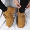Herren Lederschuhe Dicke Sohle Runde Zehenpartie Plateau Männlich Lässiger Derby Schuh Rindsleder Klassisch Original Rechtmäßiger Designer